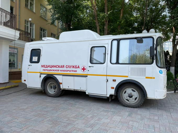 Передвижная флюорографическая установка Передвижная флюорографическая установка.